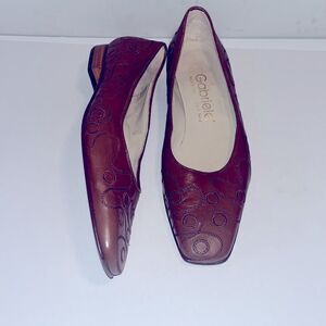 Vintage Gabriele’ by G Beni brown leather made in italy flats